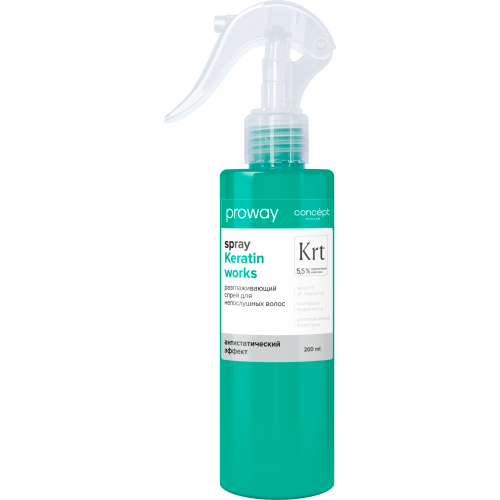 Concept ProWay Спрей разглаживающий кератиновый для непослушных волос 200мл